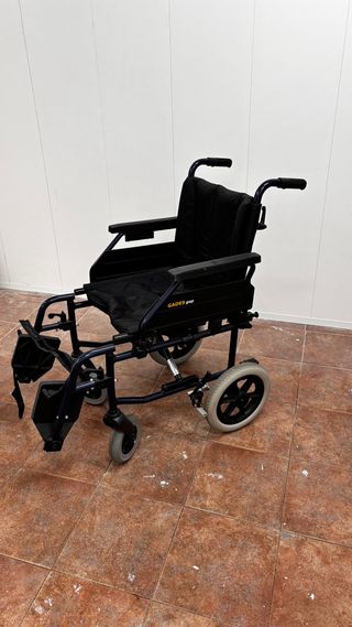 Silla de ruedas para paseo de ancianos, plegable