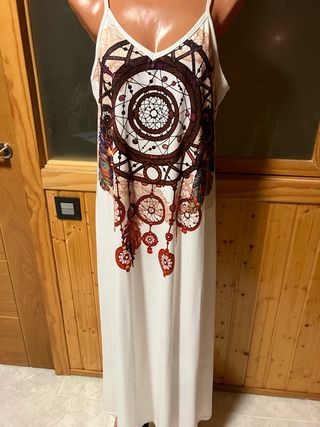 Vestido largo estampado