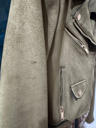 Chaqueta Biker ONLY Verde Talla S