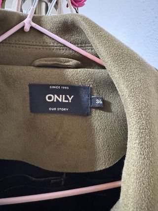 Chaqueta Biker ONLY Verde Talla S