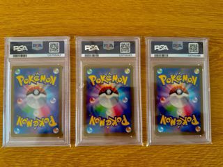 Pokemon PSA JP Squirtle, Wartortle, Blastoise