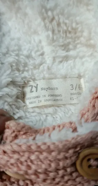 Casaco menina zy baby rosa com capuz