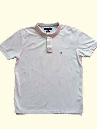 Polo Tommy Hilfiger Uomo Bianco Taglia L