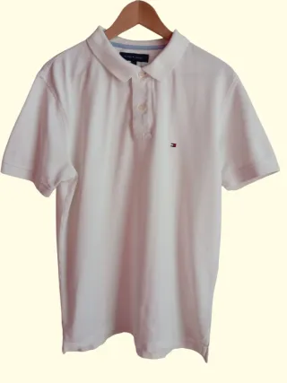 Polo Tommy Hilfiger Uomo Bianco Taglia L