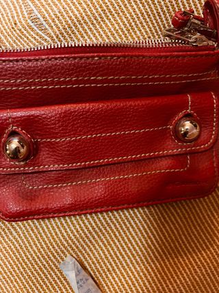 Bolso cartera bandolera rojo