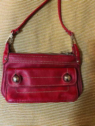 Bolso cartera bandolera rojo
