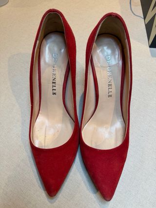 Zapatos de tacón rojos Talla 39