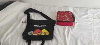 Lote Bolso y Lonchera Angry Birds