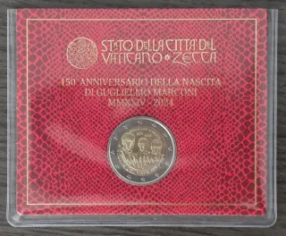 2 Euro Vaticano 2024 Marconi 150 Aniversario