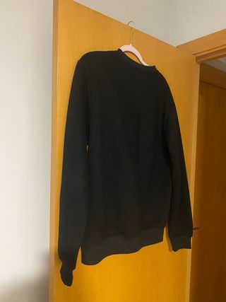 Sudadera Ami Paris Negra Corazón Rojo