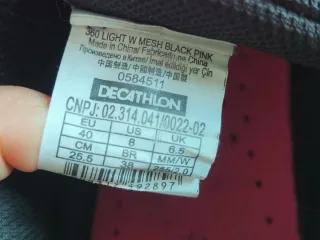 Zapatillas Domyos Mujer Negras y Rosas