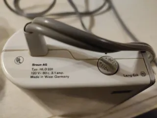 Secador de pelo Braun vintage años 60s-70s