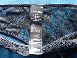 TANGA COLOR NEGRO TALLA L NUEVA SIN ESTRENAR CON S