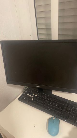 Ordenador de sobremesa EVAN negro  con monitor led