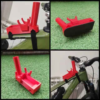 Stem Dock para MTB (1ud Rojo) + Cinchas