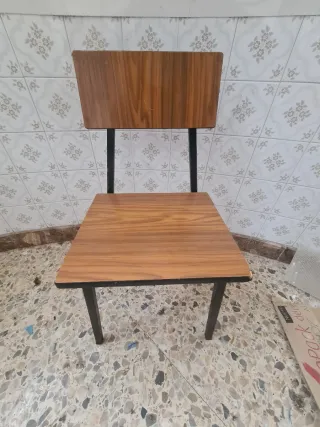 Sillas vintage madera y metal