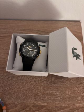Reloj Lacoste Negro y Dorado