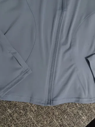 Chaqueta yoga/running, azul grisácea.