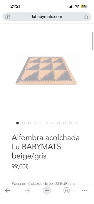 Alfombra puzzle bebé infantil