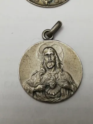 Lote 10 medallas plata.