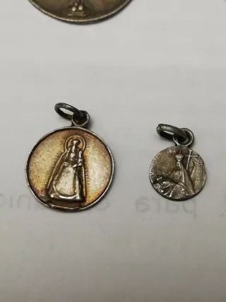 Lote 10 medallas plata.