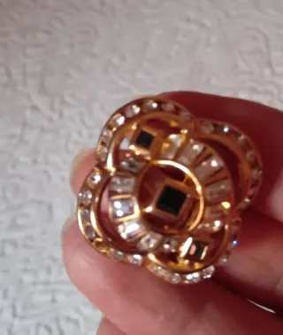 Pendientes Chapado oro circonitas