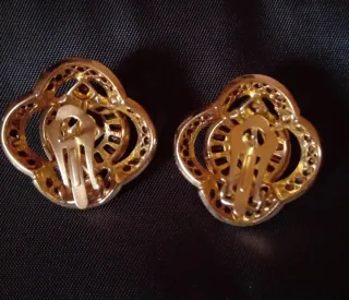 Pendientes Chapado oro circonitas