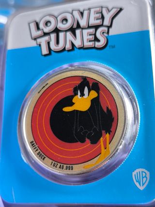 Moneda Plata 1 Onza Looney Tunes Pato Lucas