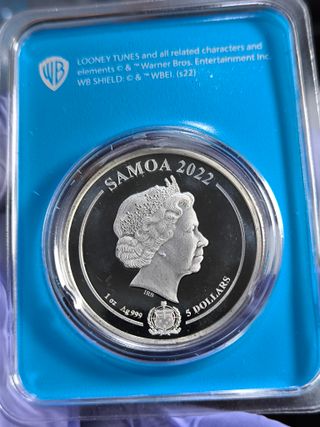 Moneda Plata 1 Onza Looney Tunes Pato Lucas