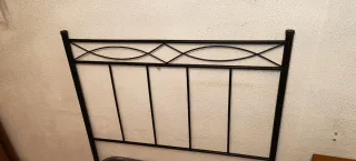 Cabecero de forja negro