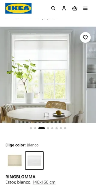 Estor Ringblomma blanco 140x160