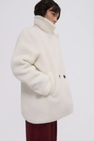 Abrigo Blanco Mujer Pedro del Hierro