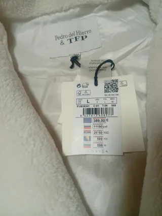 Abrigo Blanco Mujer Pedro del Hierro