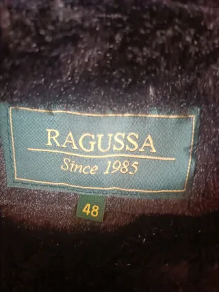 Chaqueta acolchada Ragussa azul marino con pelo