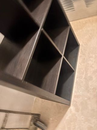 Mueble Estantería Negro con huecos