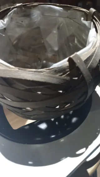 Cesto mimbre para maceta