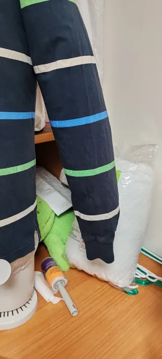 Polo Burberry Rayas Azul y Verde