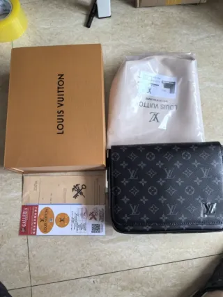 Bandolera Louis Vuitton Negra Gris Monogram