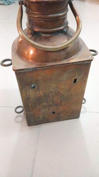 Farol náutico vintage latón