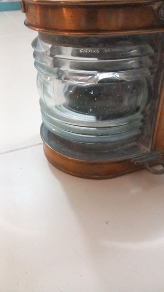 Farol náutico vintage latón