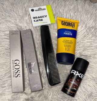 Lote Aseo Hombre: Axe + Gomina Giorgi + 2 Perfumes