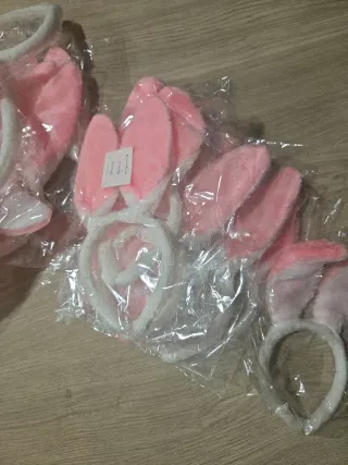 16 diademas de conejito para despedidas, disfraces