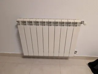 Lote 10 radiadores aluminio calefacción agua gas