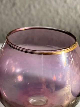 Set 2 Copas Coñac/Brandy Cristal Dorado