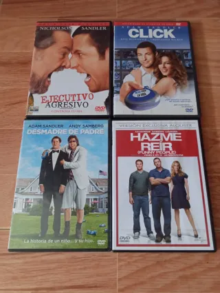 Lote 4 Películas en DVD originales de Adam Sandler