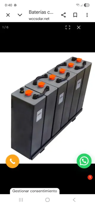 Baterías Solares Plomo Ácido 12V 930Ah C100