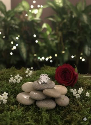 Anillo Dior CD Circonitas Oro Plata