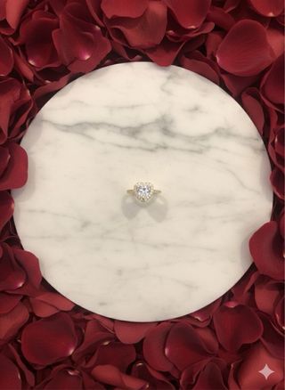 Anillo Dior CD Circonitas Oro Plata