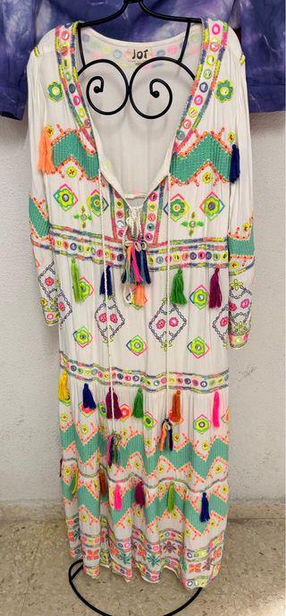 Vestido Ibicenco JOT Talla Única Multicolor