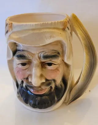 Jarra Vintage Cara Hombre Barba